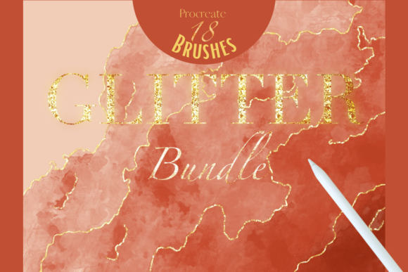 Download Procreate Glitter Brush Set Gold - Procreate glitter Collection