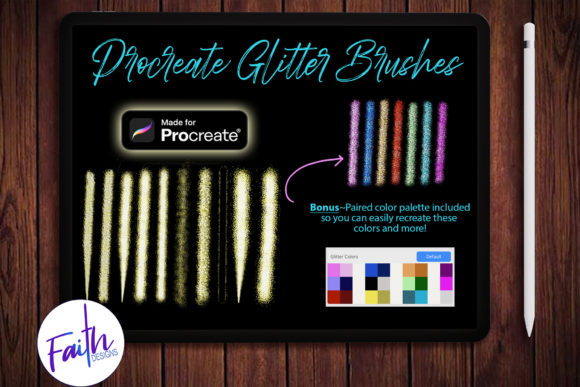 Download Procreate Glitter Brushes, Color Palette - Procreate glitter Collection