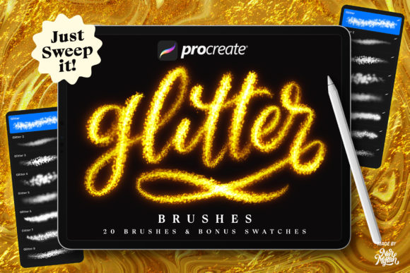 Download Procreate Glitter Brushes - Procreate glitter Collection