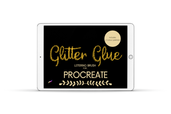 Download Procreate Glitter Glue Lettering &amp;Swatch - Procreate glitter Collection